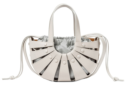 The Shell Small leather tote, Bottega Veneta